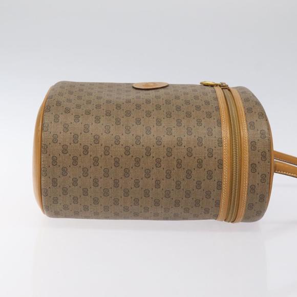 GUCCI Micro GG Supreme Shoulder Bag PVC Beige Gold Auth 126100 - Picture 4 of 16